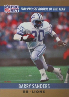 1990 Pro Set Barry Sanders #1 Football Card