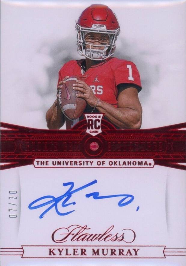 2019 Panini Flawless Collegiate Rookie Gems Signatures Kyler Murray #145 Football Card