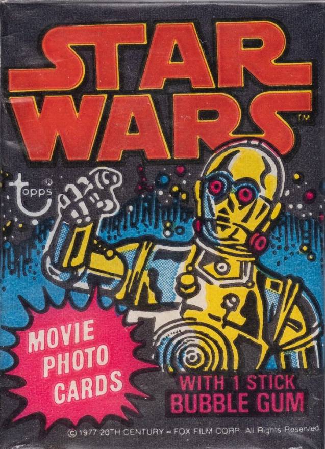 1977 Star Wars U.K. Wax Pack #WP1 Non-Sports Card