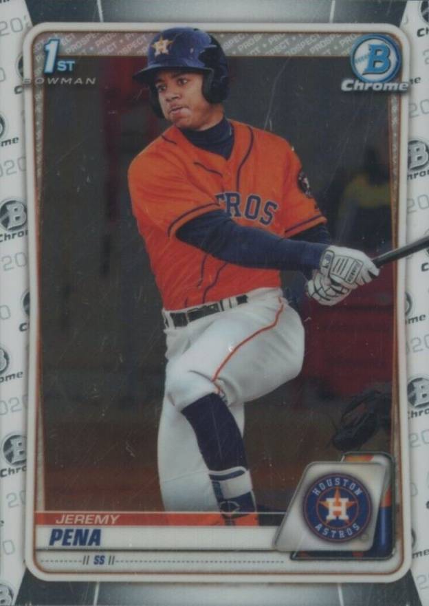 2020 Bowman Chrome Prospects Jeremy Pena #BCP61 Baseball Card