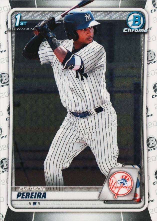 2020 Bowman Chrome Prospects Everson Pereira #BCP51 Baseball Card