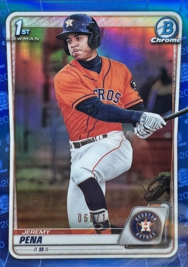 2020 Bowman Chrome Prospects Jeremy Pena #BCP61 Baseball Card