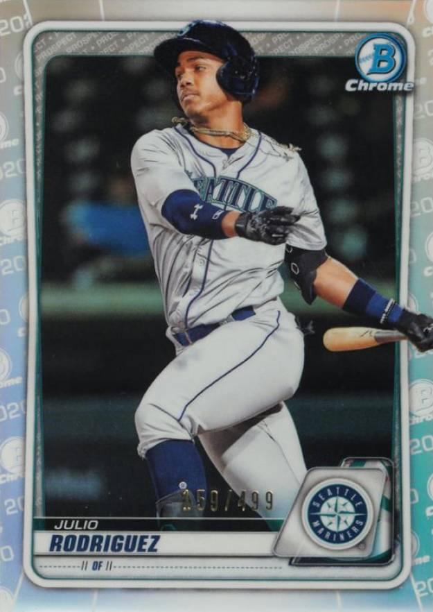 2020 Bowman Chrome Prospects Julio Rodriguez #BCP175 Baseball Card