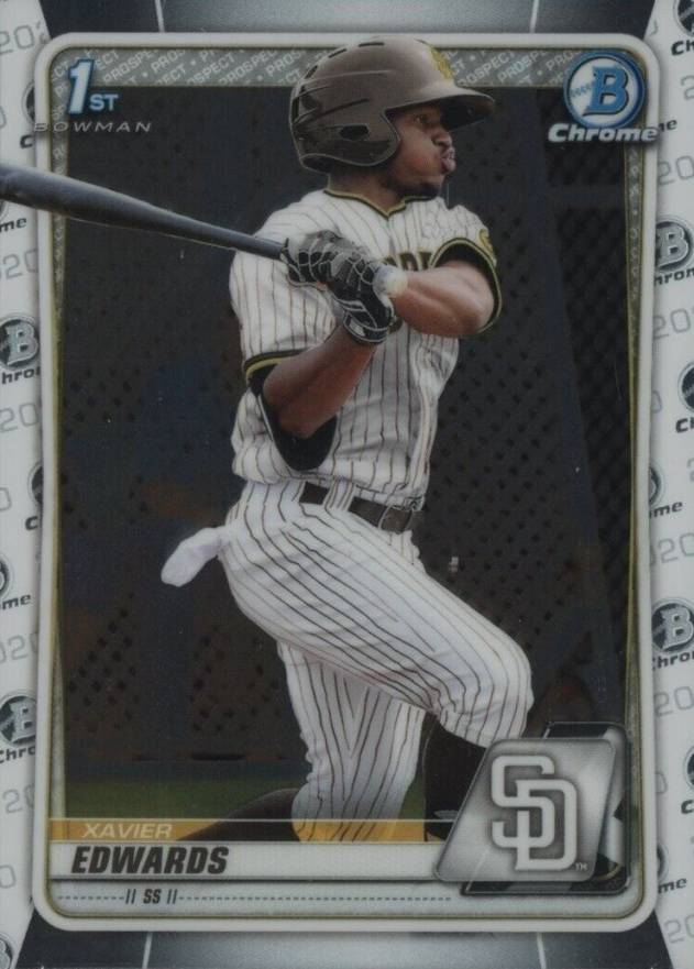 2020 Bowman Chrome Prospects Xavier Edwards #BCP10 Baseball Card