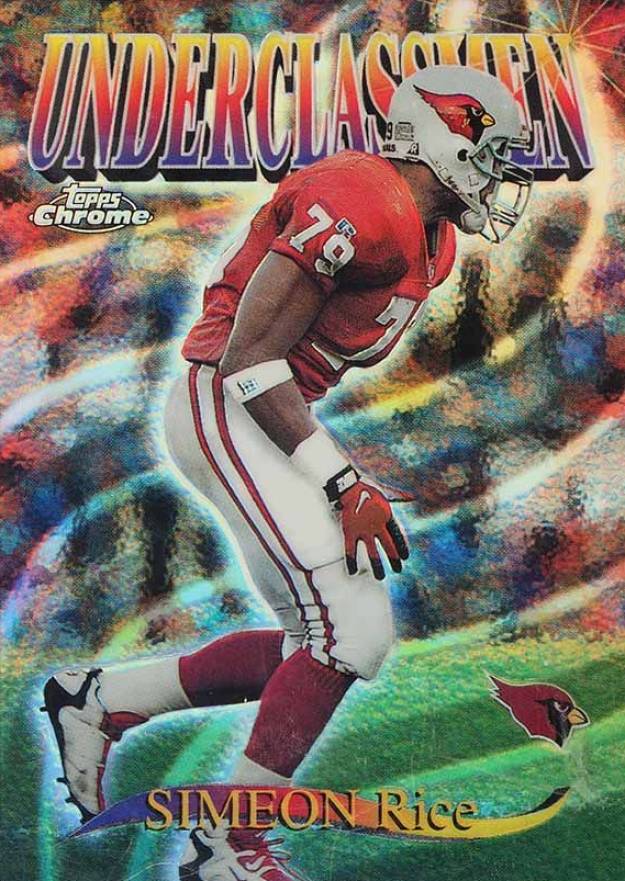 1997 Topps Chrome Underclassmen Simeon Rice #U3 Football Card