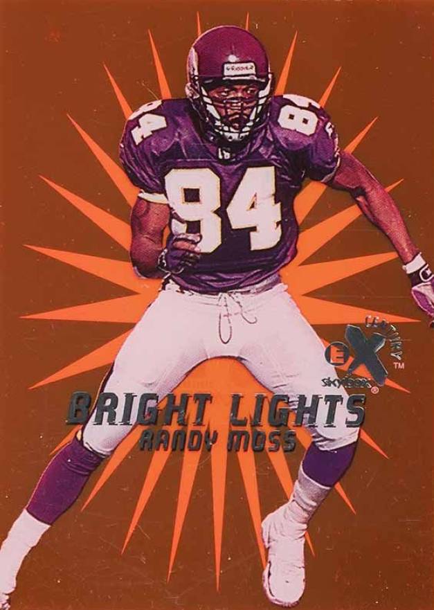 1999 E-X Century Bright Lights Randy Moss #1 Football Card