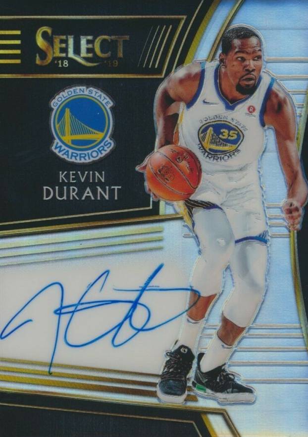 2018 Panini Select Signatures Kevin Durant #KDR Basketball Card