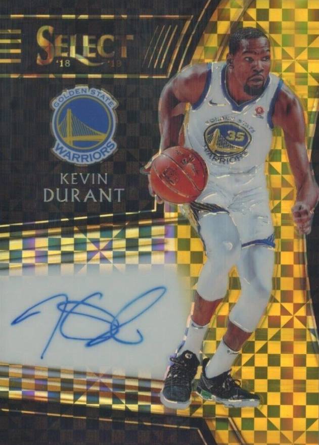 2018 Panini Select Signatures Kevin Durant #KDR Basketball Card