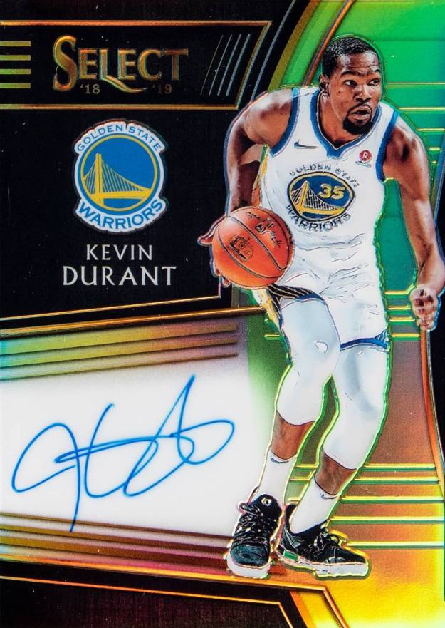 2018 Panini Select Signatures Kevin Durant #KDR Basketball Card