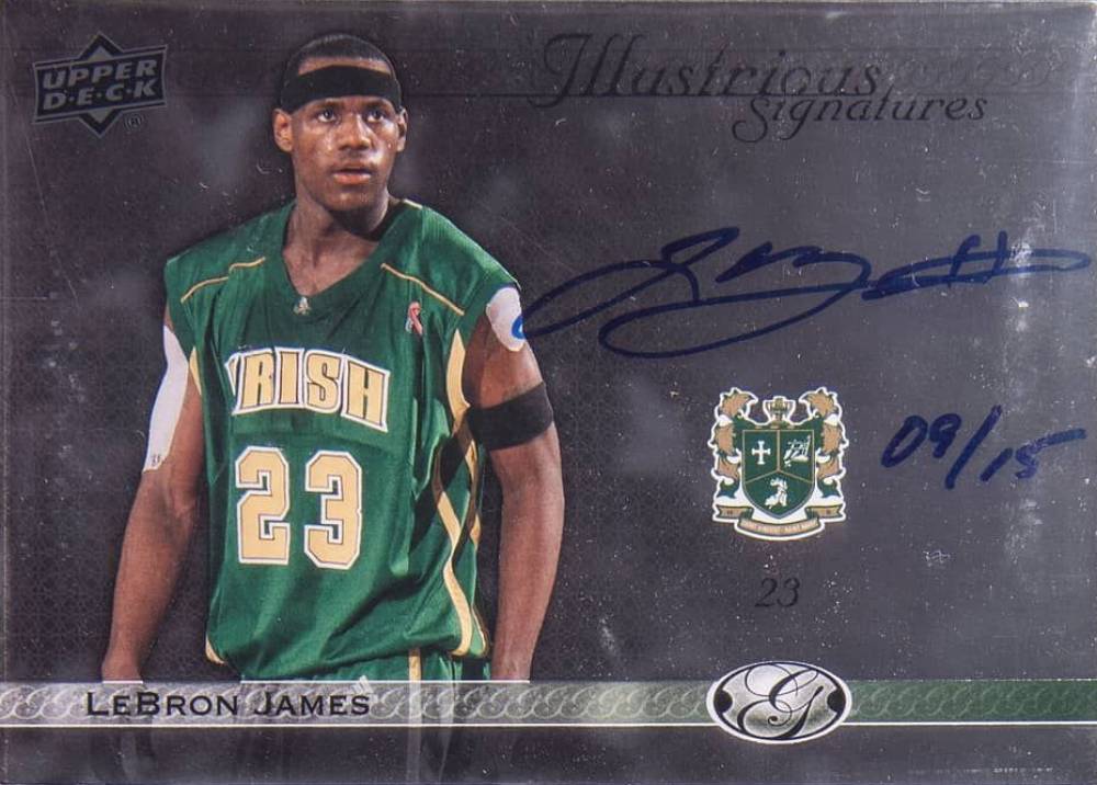 2011 Upper Deck All-Time Greats Illustrious Signatures LeBron James #ISJA6 Basketball Card