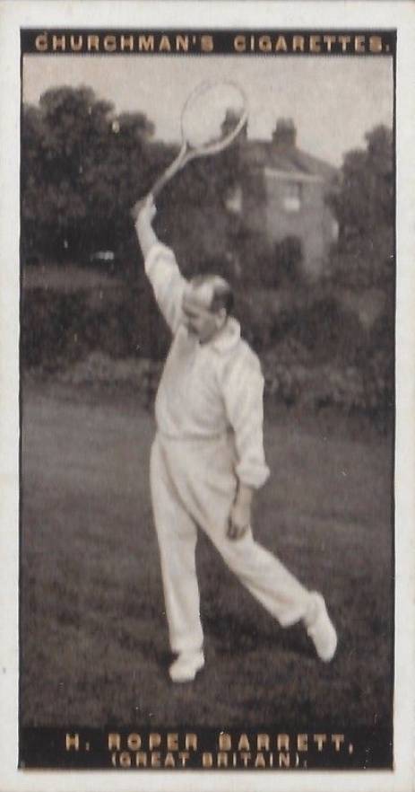 1928 W.A. & A.C. Churchman Lawn Tennis-Series of 50 H. Roper Barrett #5 Other Sports Card