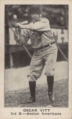 1921 American Caramel--Series of 80 Oscar Vitt # Baseball Card