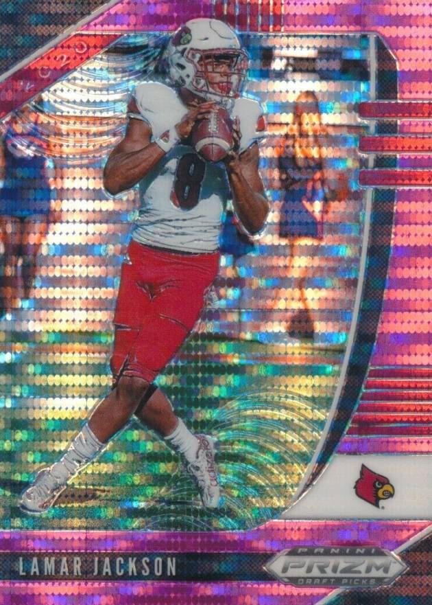 2020 Panini Prizm Draft Picks Lamar Jackson #63 Football Card