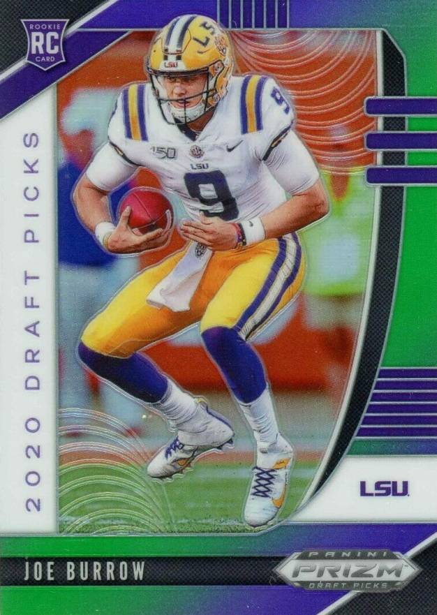 2020 Panini Prizm Draft Picks Joe Burrow #105 Football Card