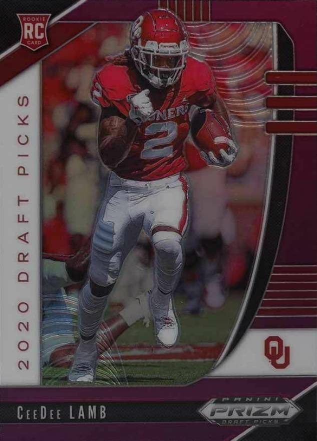 2020 Panini Prizm Draft Picks Ceedee Lamb #104 Football Card