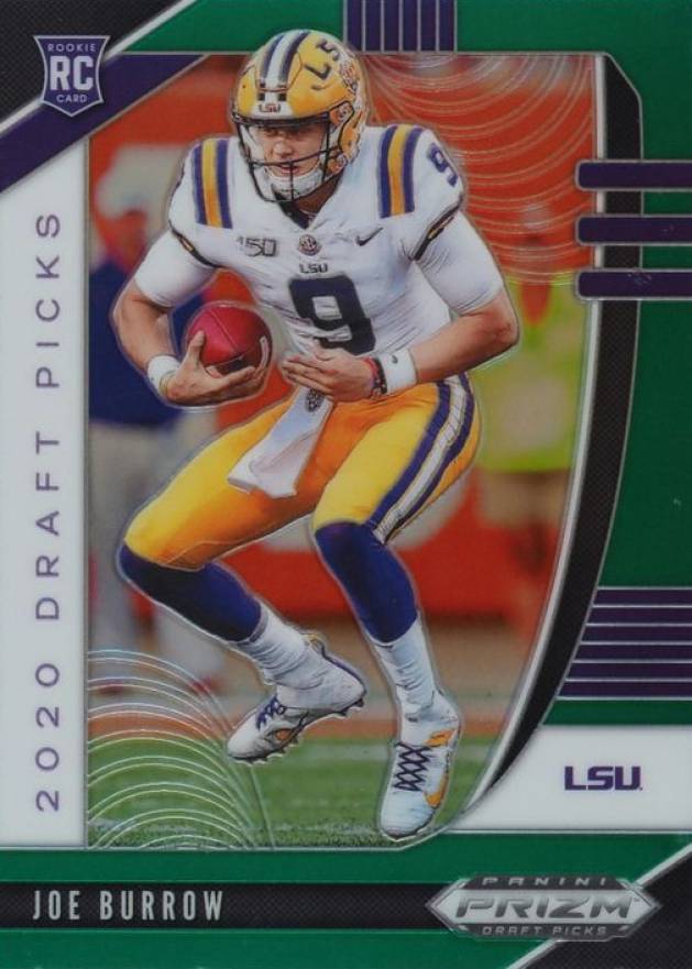 2020 Panini Prizm Draft Picks Joe Burrow #105 Football Card