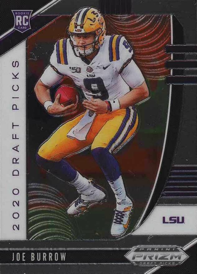 2020 Panini Prizm Draft Picks Joe Burrow #105 Football Card