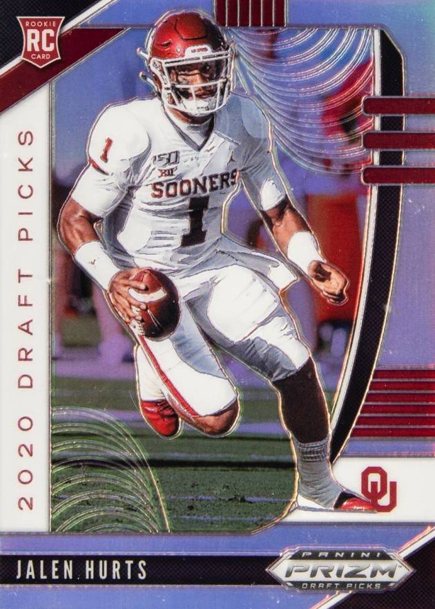 2020 Panini Prizm Draft Picks Jalen Hurts #129 Football Card