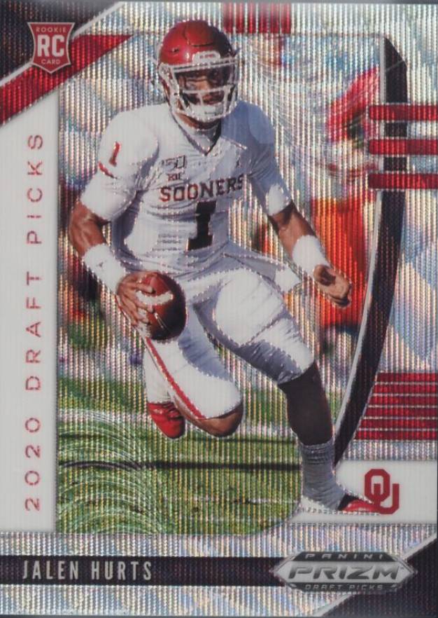 2020 Panini Prizm Draft Picks Jalen Hurts #129 Football Card