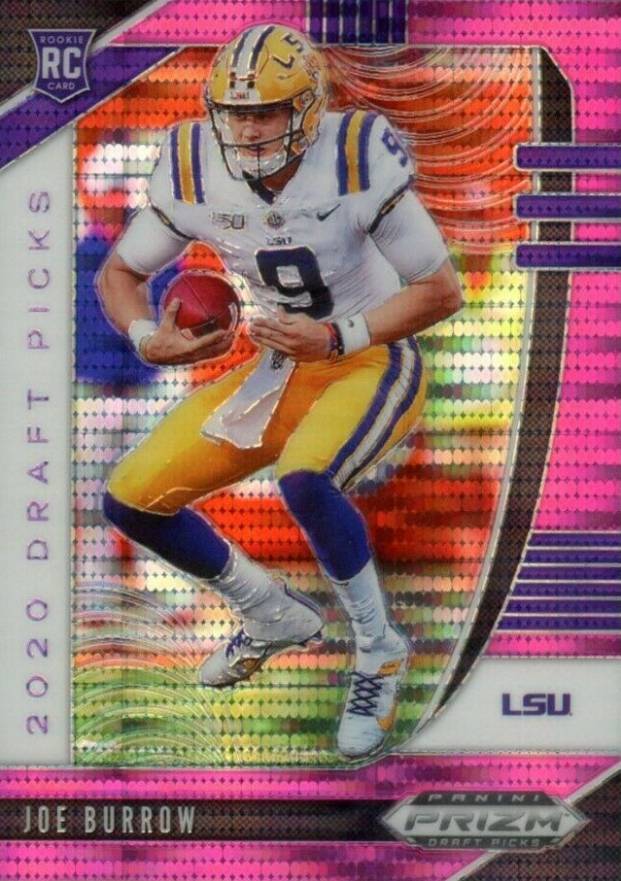 2020 Panini Prizm Draft Picks Joe Burrow #105 Football Card