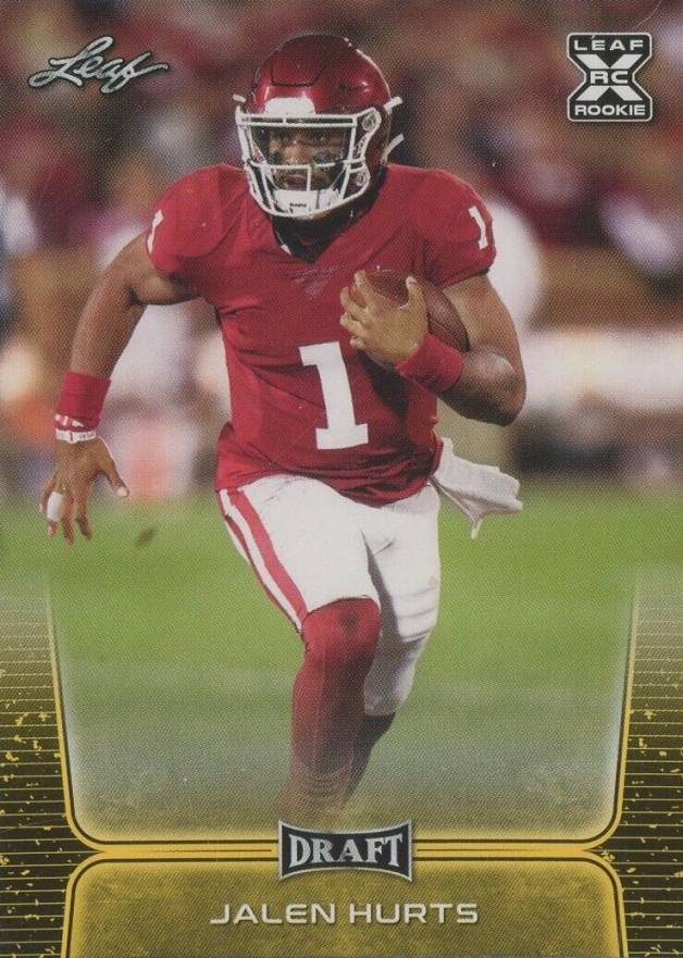 2020 Leaf Draft Jalen Hurts #15 Football Card