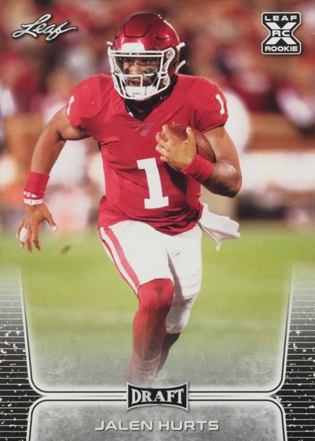 2020 Leaf Draft Jalen Hurts #15 Football Card