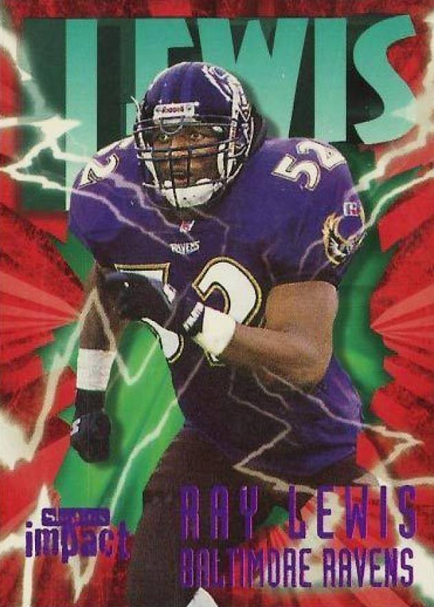 1997 Skybox Impact Ray Lewis #2 Football Card