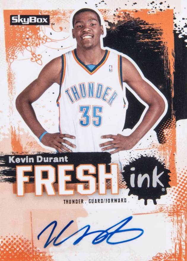 2008 SkyBox Fresh Ink Kevin Durant #FI-KD Basketball Card