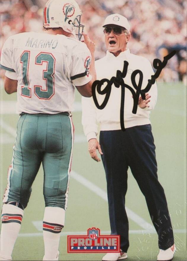 1992 Pro Line Profiles Autographs Don Shula #7 Football Card