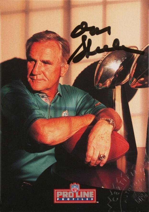 1992 Pro Line Profiles Autographs Don Shula #9 Football Card