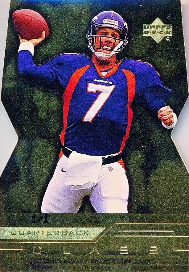 1999 Upper Deck Quarterback Class John Elway #QC7 Football Card