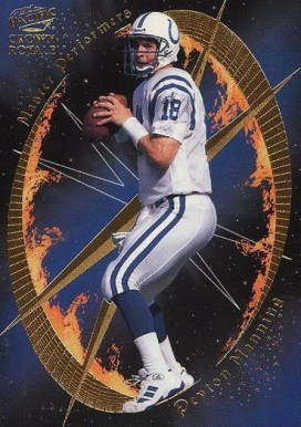 1998 Pacific Crown Royale Master Performers Peyton Manning #9 Football Card