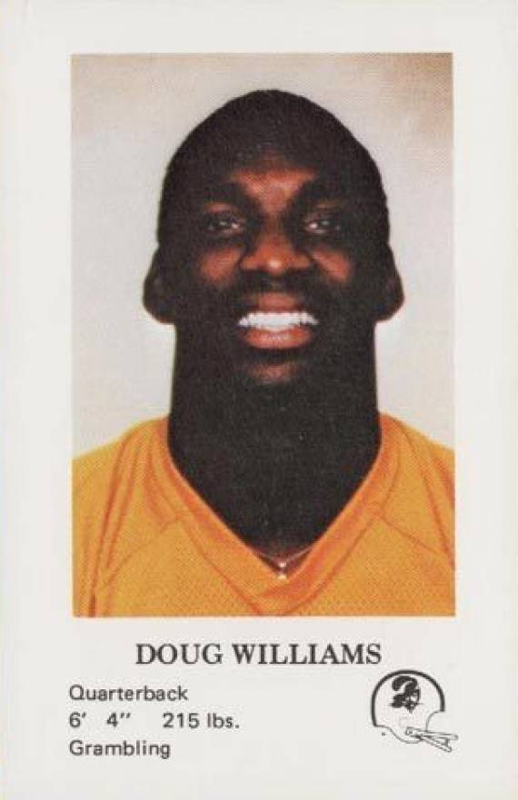 1980 Buccaneers Police Doug Williams # Football Card