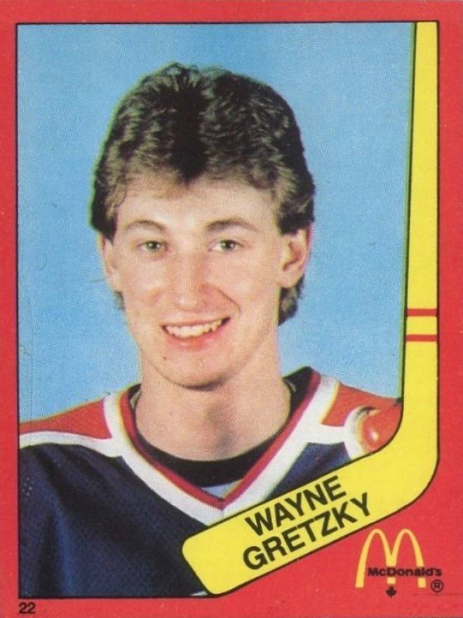 1982 McDonald's Sticker Wayne Gretzky #22 Hockey Card