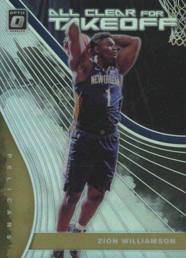 2019 Donruss Optic All Clear for Takeoff Zion Williamson #14 Basketball Card