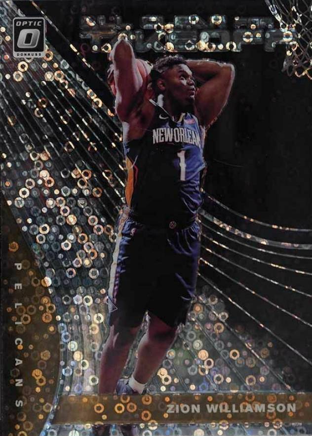 2019 Donruss Optic All Clear for Takeoff Zion Williamson #14 Basketball Card