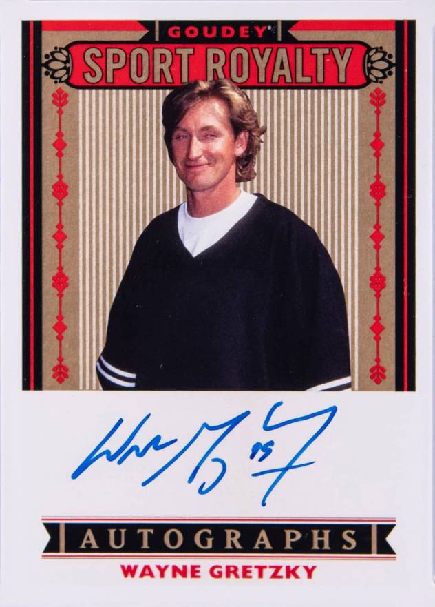 2019 Goodwin Champions Goudey Sport Royalty Autographs Wayne Gretzky #WG Hockey Card