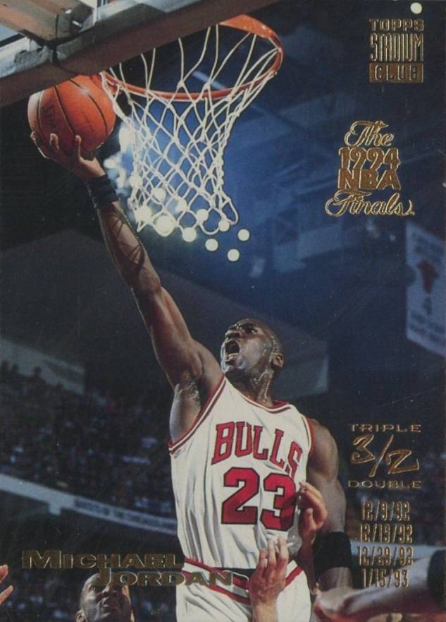 1993 Stadium Club Super Team Michael Jordan #1 Basketball Card