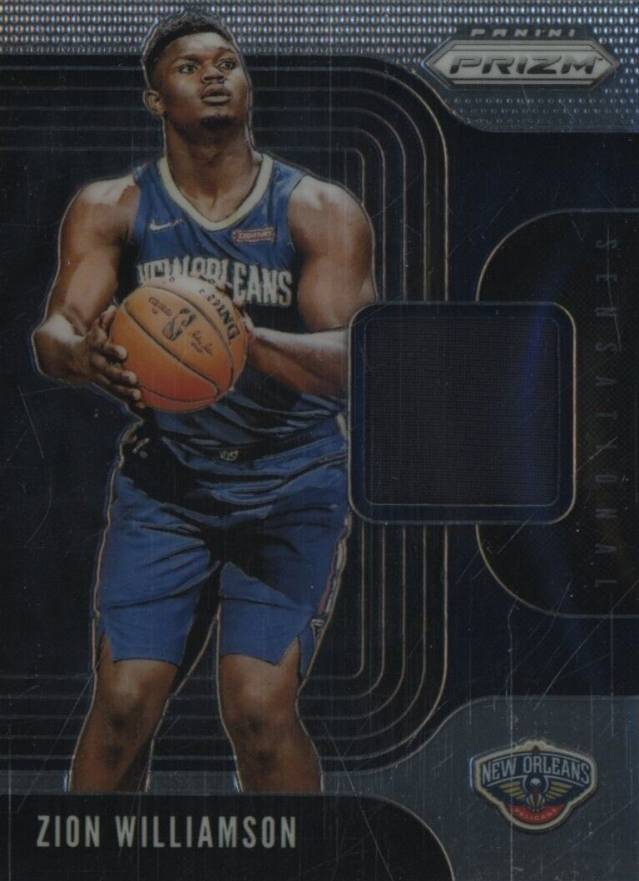 2019 Panini Prizm Sensational Swatches Zion Williamson #ZWL Basketball Card