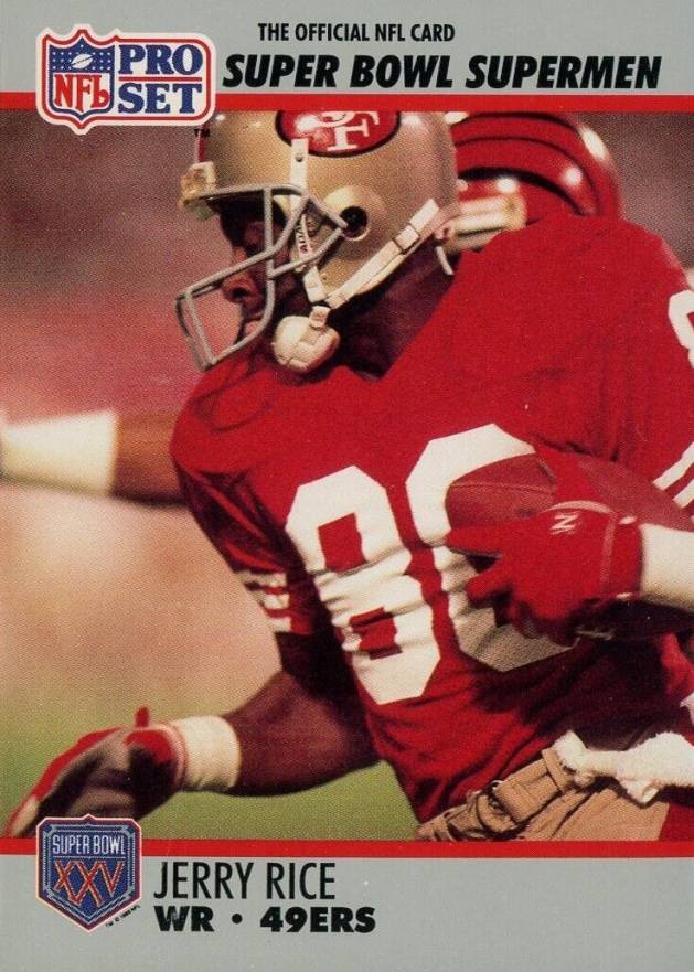 1990 Pro Set Super Bowl 160 Jerry Rice #48 Football Card