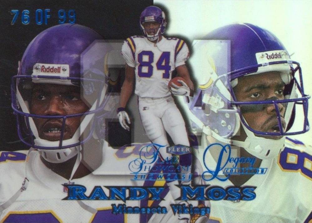 1999 Flair Showcase Legacy Collection Randy Moss #185L Football Card