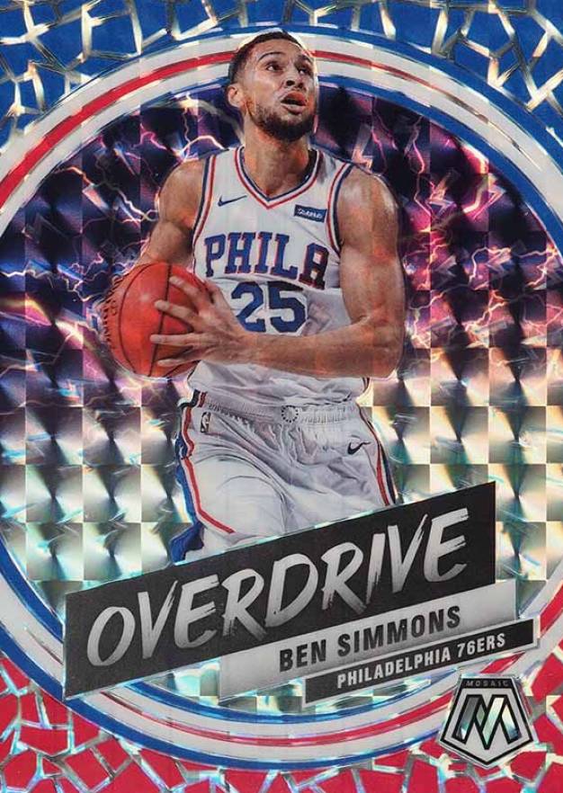 2019 Panini Mosaic Overdrive Ben Simmons #15 Basketball Card