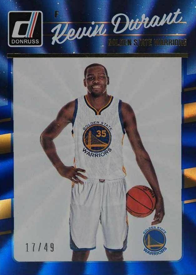 2016 Panini Donruss Kevin Durant #137 Basketball Card