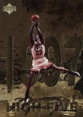 1998 Upper Deck Gatorade Michael Jordan High Five #12 Basketball Card