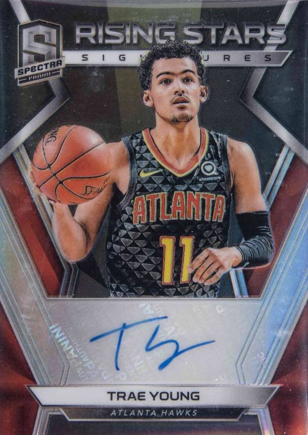 2018 Panini Spectra Rising Stars Signatures Trae Young #TYG Basketball Card