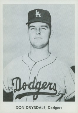 1958 Dodgers Team Issue Don Drysdale # Baseball Card