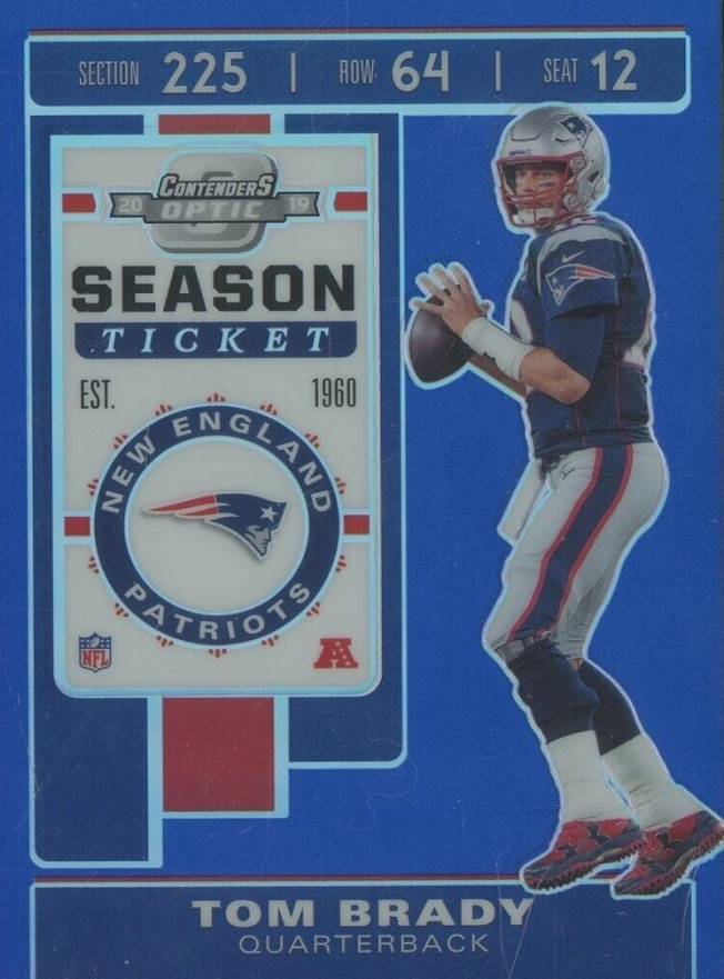 2019 Panini Contenders Optic Tom Brady #8 Football Card