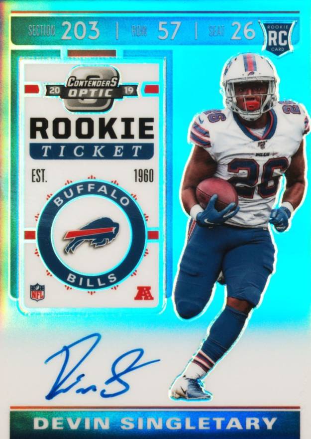 2019 Panini Contenders Optic Devin Singletary #112 Football Card