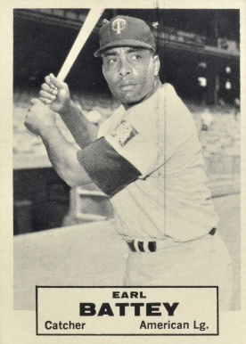 1961 Topps Dice Game Earl Battey # Baseball Card