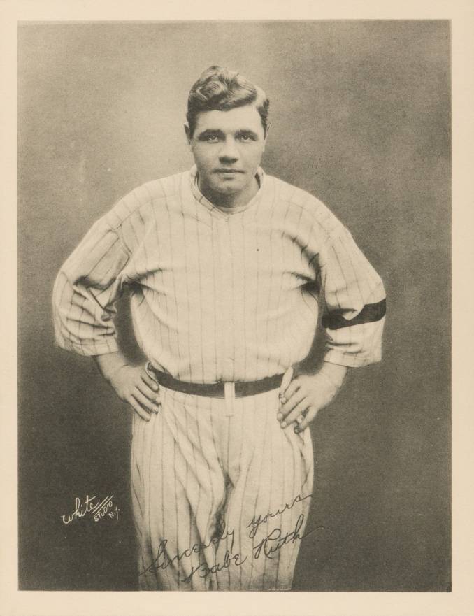 1921 Pathe Freres Phonograph Co. Babe Ruth # Baseball Card